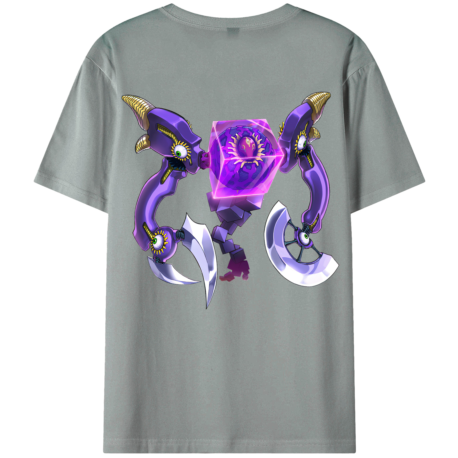 （画像用） 遊☆戯☆王 Yu-Gi-Oh! 綿100％ メンズ半袖Tシャツ（バックプリント） 通気性